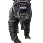 Bandit, salvaged metal bear sculpture by Wendy Stone | Effusion Art Gallery + Cast Glass Studio, Invermere BC