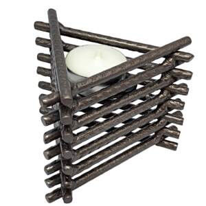 Mountain Tea Light 10 by Wendy Stone | Effusion Art Gallery + Cast Glass Studio, Invermere BC