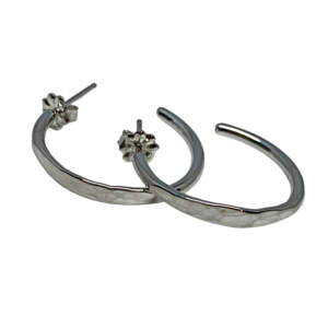 Handmade sterling silver earrings by Karyn Chopik | Effusion Art Gallery + Cast Glass Studio, Invermere BC