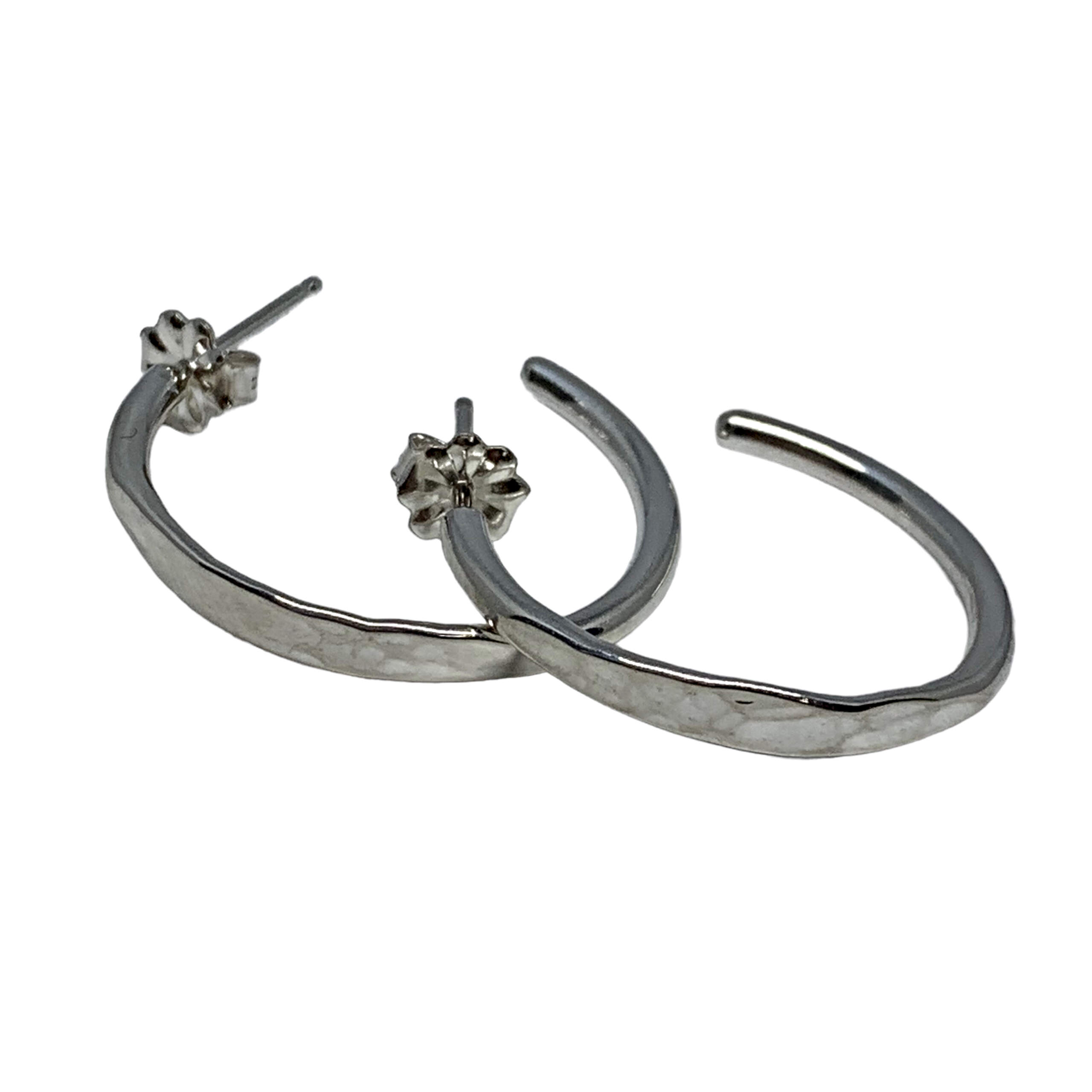 Handmade sterling silver earrings by Karyn Chopik | Effusion Art Gallery + Cast Glass Studio, Invermere BC