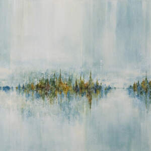 What Dreams are Made of 2, acrylic landscape painting by Gina Sarro | Effusion Art Gallery + Cast Glass Studio, Invermere BC
