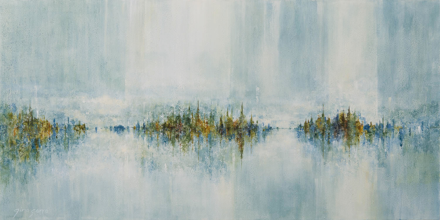 What Dreams are Made of 2, acrylic landscape painting by Gina Sarro | Effusion Art Gallery + Cast Glass Studio, Invermere BC