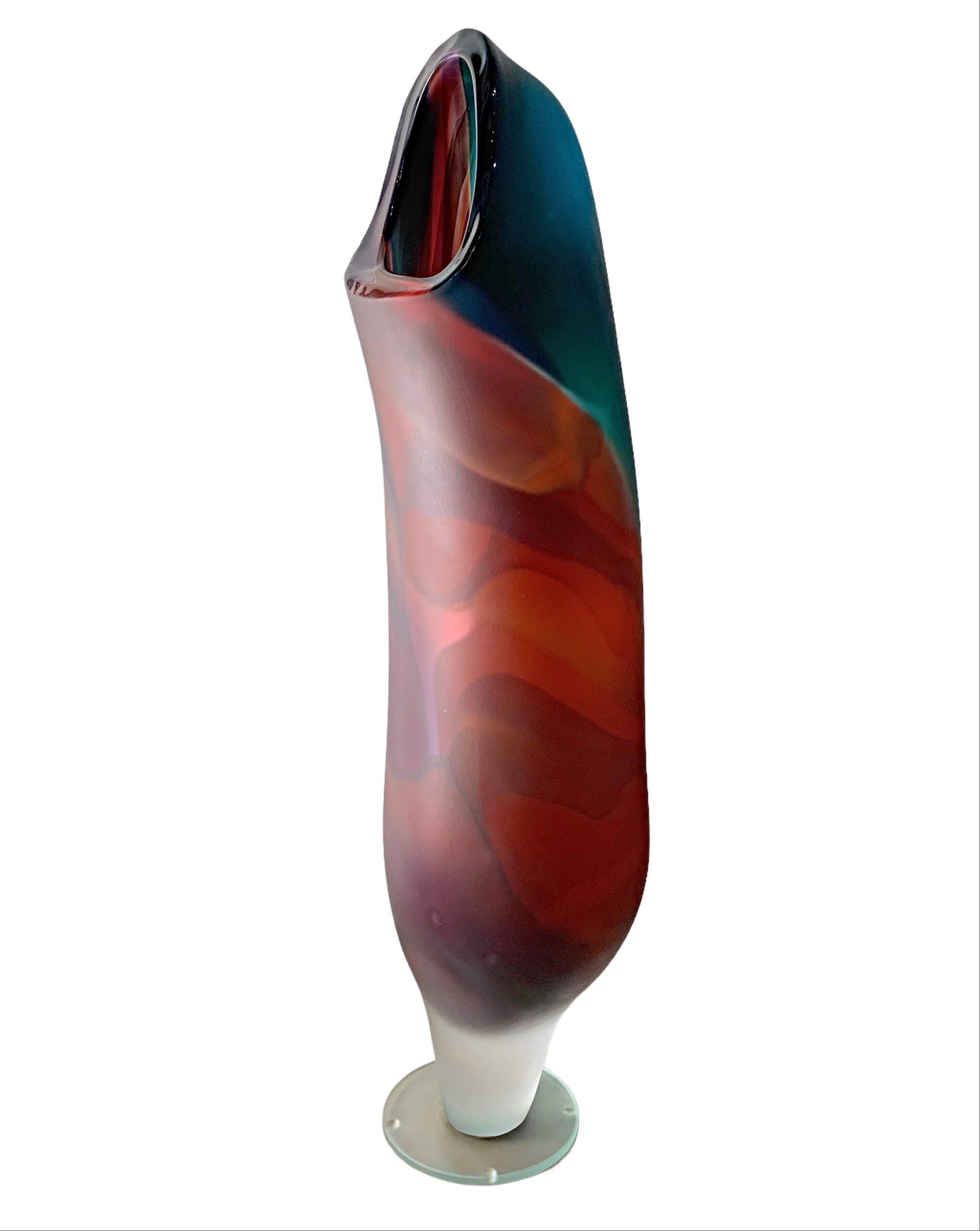 Aurora Borealis 5, blown glass sculpture by Hayden MacRae | Effusion Art Gallery + Cast Glass Studio, Invermere BC