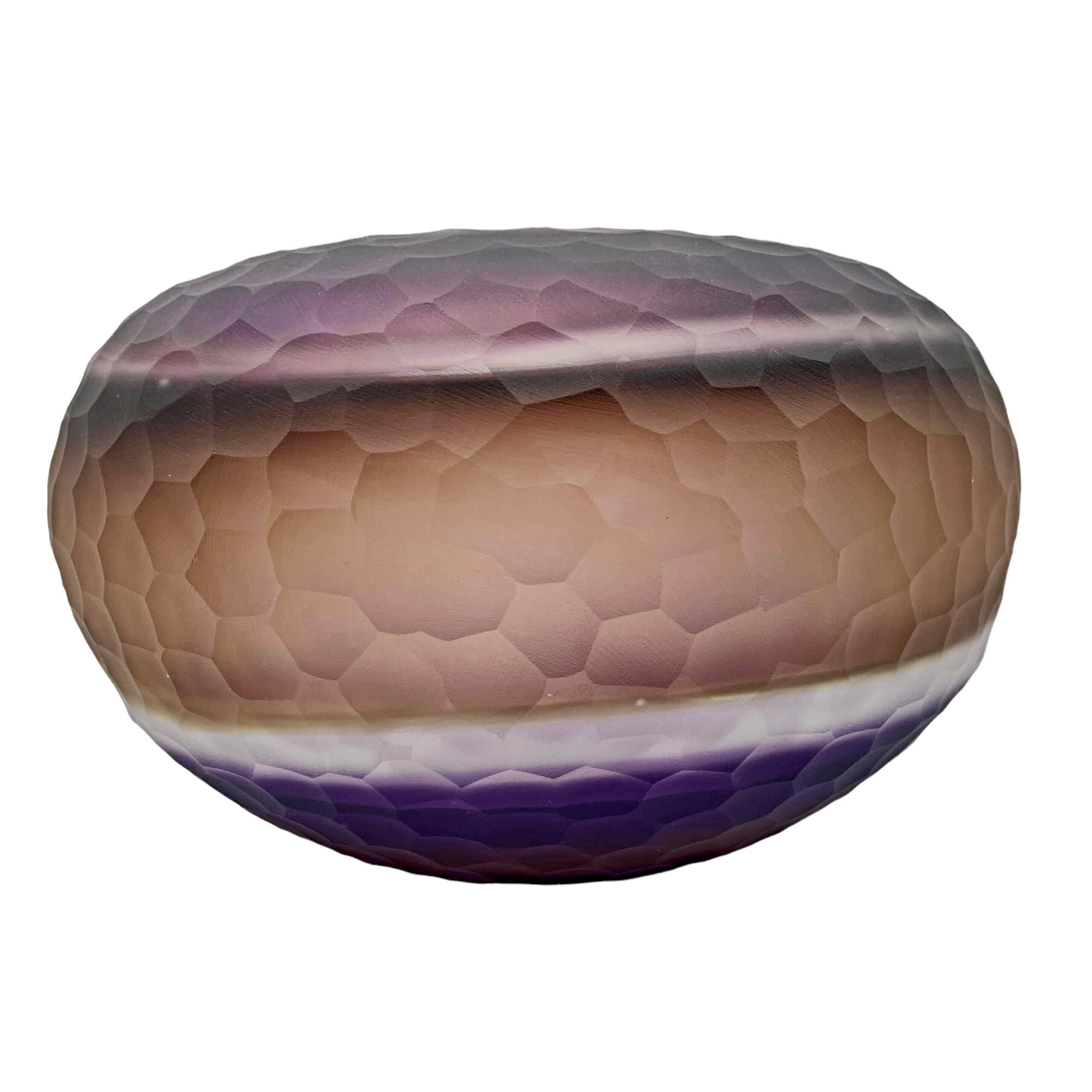 Battuto Series 1, blown glass bowl by Hayden MacRae | Effusion Art Gallery + Cast Glass Studio, Invermere BC