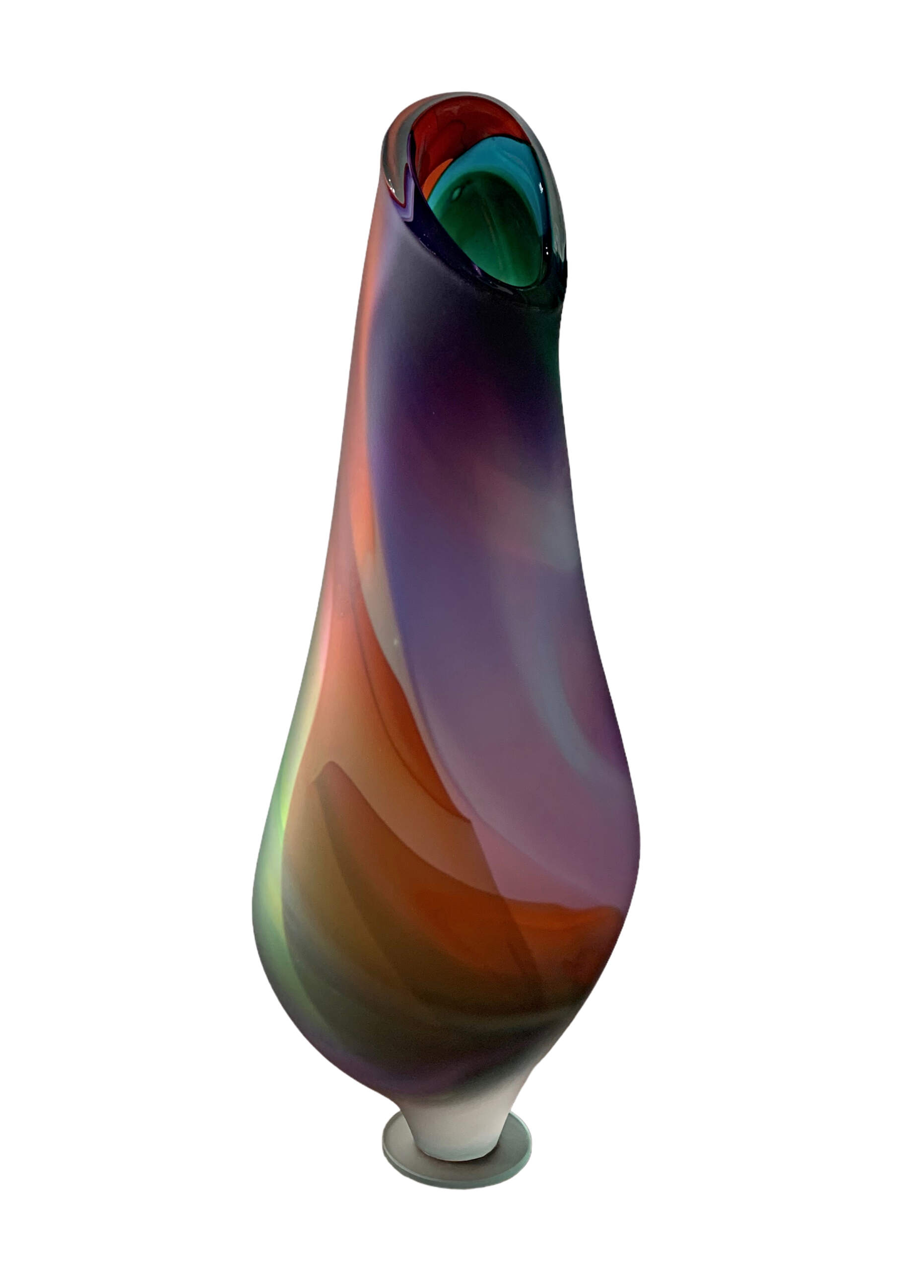 Dancing Silks, blown glass sculpture by Hayden MacRae | Effusion Art Gallery + Cast Glass Studio, Invermere BC