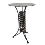 Side Table 1, reclaimed metal by Wendy Stone | Effusion Art Gallery + Cast Glass Studio, Invermere BC
