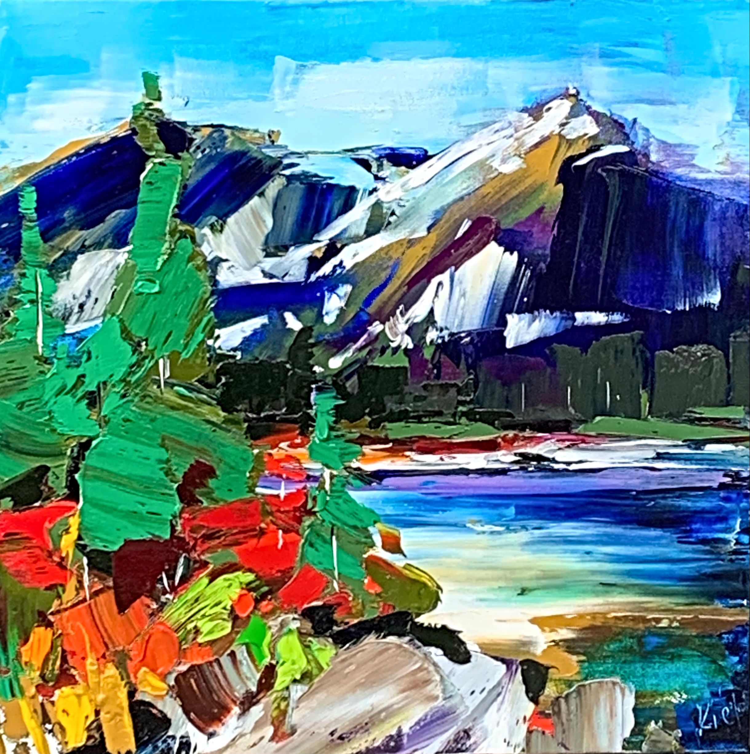 When the Magic Hits 5, original oil landscape painting by Kimberly Kiel | Effusion Art Gallery, Invermere BC