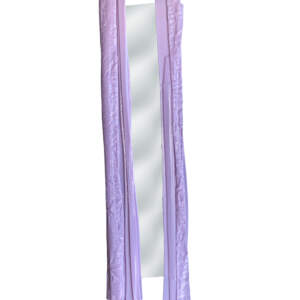 Lilac cast glass mirror by Heather Cuell.