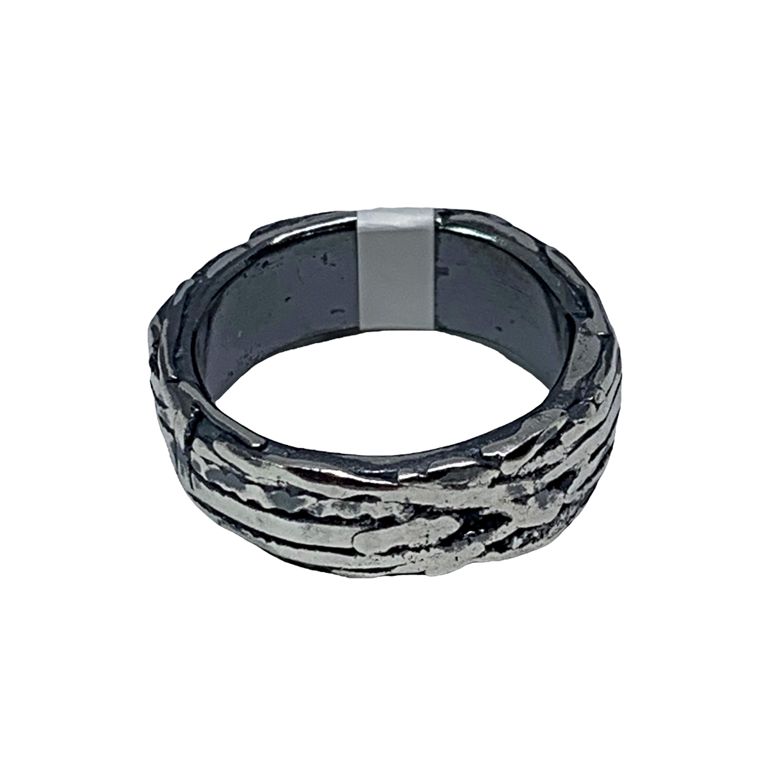 Handmade silver ring by A&R Jewellery | Effusion Art Gallery + Cast Glass Studio, Invermere BC