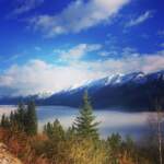 Photo of the Kootenay Valley Viewpoint in Kootenay National Park in autumn by Erin Luyendyk | Effusion Art Gallery, Invermere BC