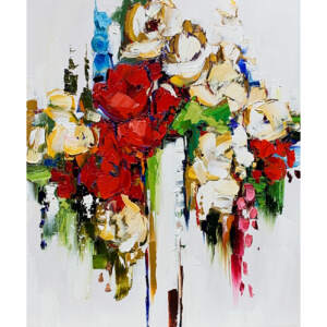 Full of Life, oil floral painting by Kimberly Kiel | Effusion Art Gallery, Invermere BC