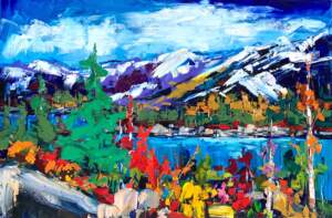 This Time Tomorrow, oil landscape painting by Kimberly Kiel | Effusion Art Gallery, Invermere BC