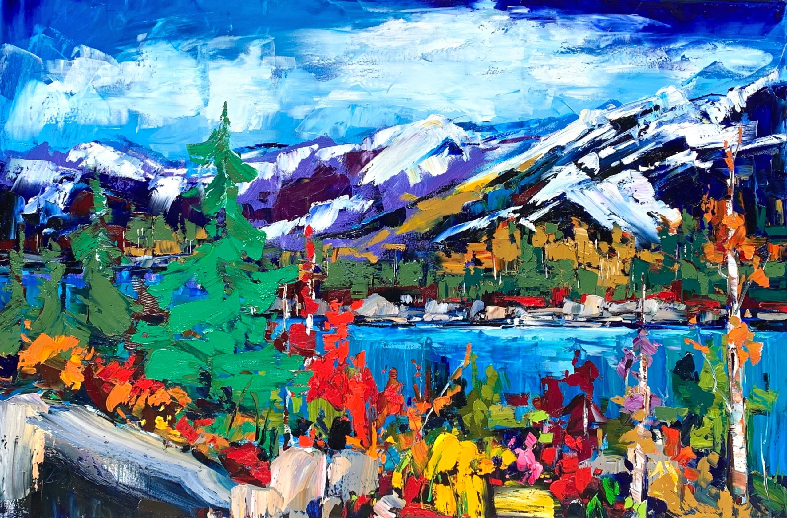 This Time Tomorrow, oil landscape painting by Kimberly Kiel | Effusion Art Gallery, Invermere BC