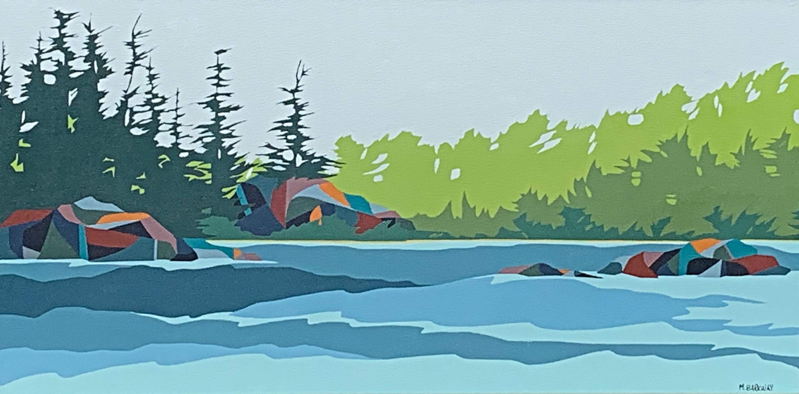 Tidewinder, acrylic landscape painting by Michelle Barkway | Effusion Art Gallery, Invermere BC