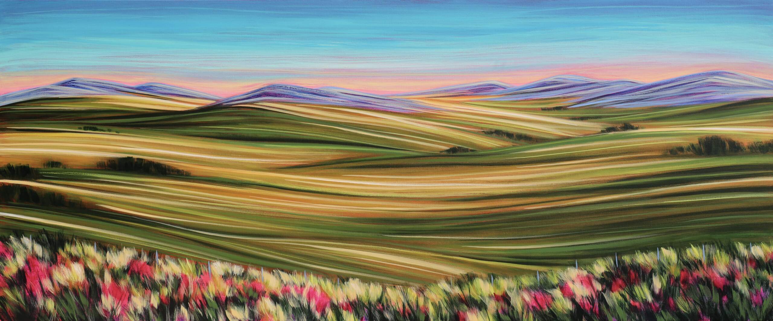 An Unbounded Beauty, acrylic landscape painting by Kayla Eykelboom | Effusion Art Gallery, Invermere BC