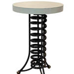 Alpine Side Table 1, reclaimed metal nesting side table by Wendy Stone | Effusion Art Gallery, Invermere BC