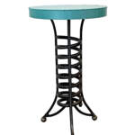 Alpine Side Table 3, reclaimed metal nesting side table by Wendy Stone | Effusion Art Gallery, Invermere BC