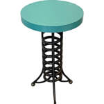 Alpine Side Table 3, reclaimed metal nesting side table by Wendy Stone | Effusion Art Gallery, Invermere BC