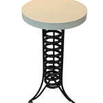 Alpine Side Table 4, reclaimed metal nesting side table by Wendy Stone | Effusion Art Gallery, Invermere BC