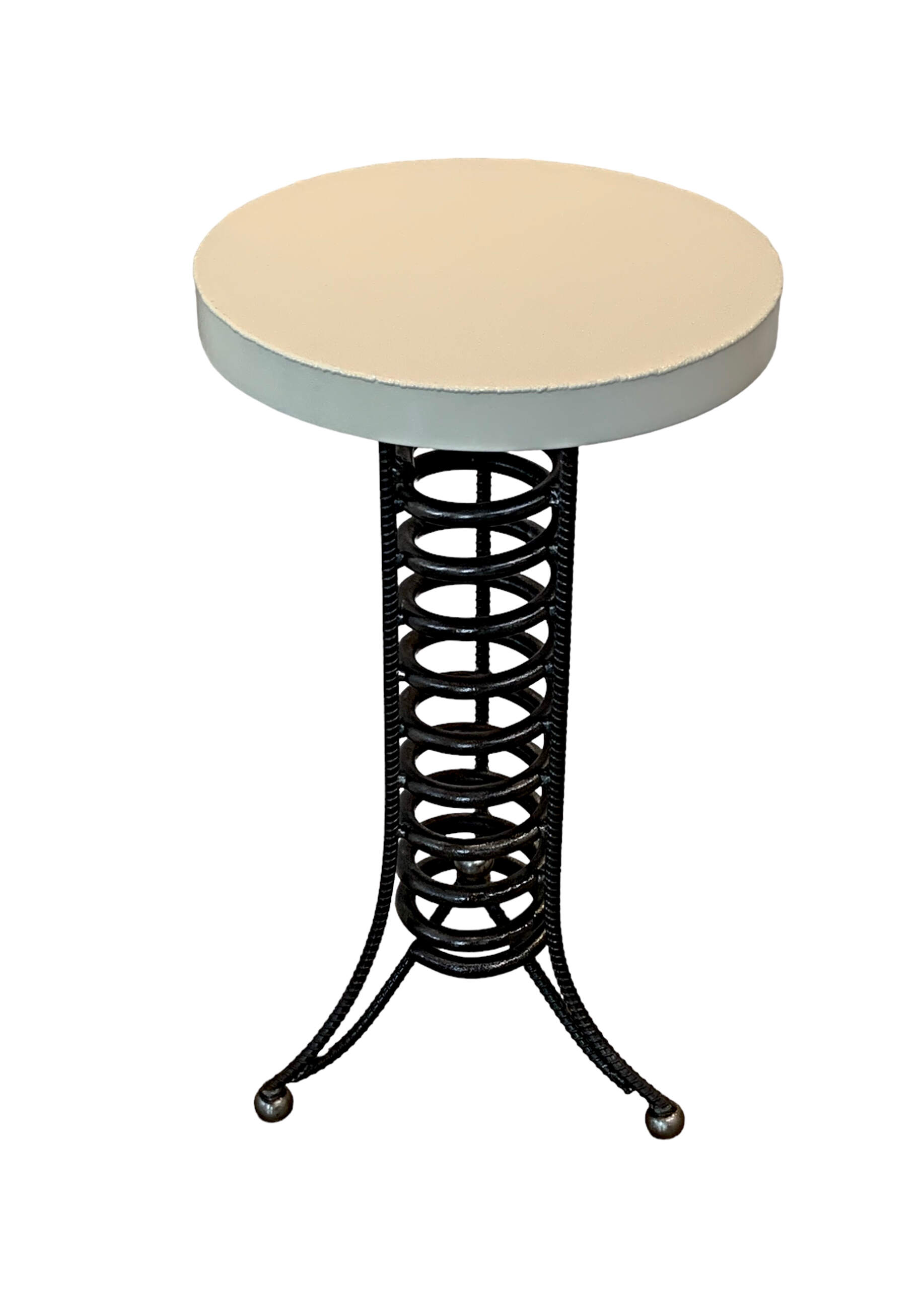 Alpine Side Table 4, reclaimed metal nesting side table by Wendy Stone | Effusion Art Gallery, Invermere BC