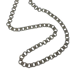 32" Handmade chunky silver chain necklace by A&R Jewellery | Effusion Art Gallery, Invermere BC