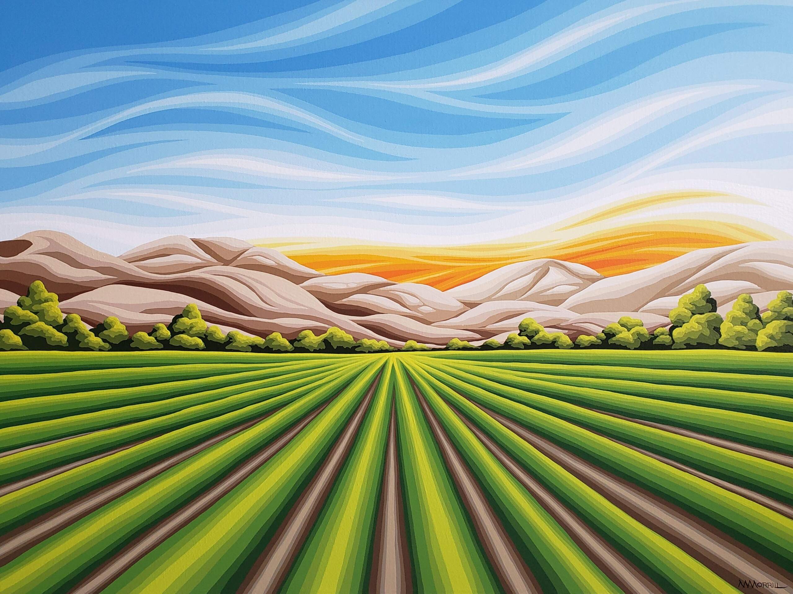 Vineyard Sunrise by Monica Morrill, 30