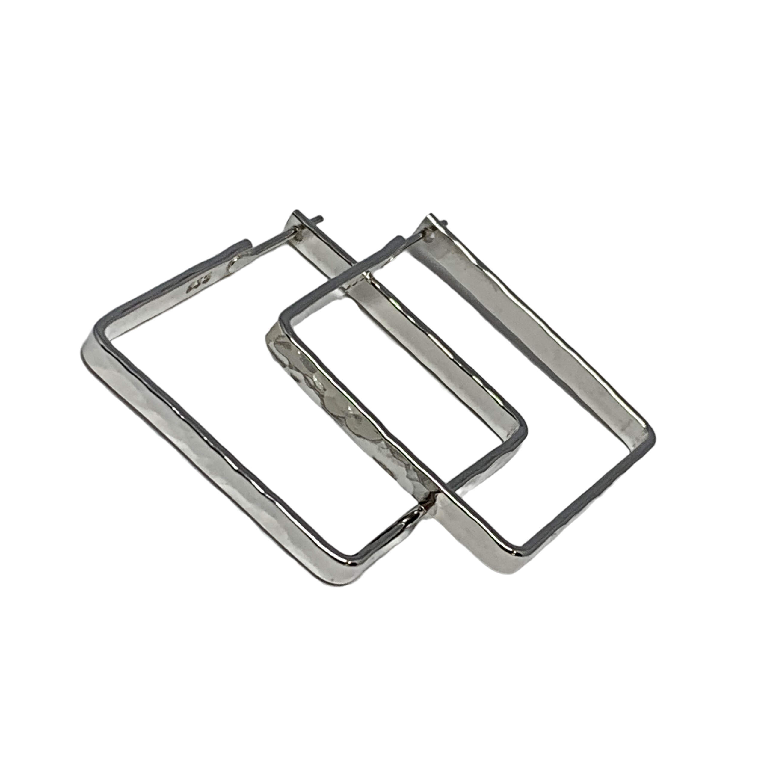 Handmade silver earrings by A&R Jewellery at Effusion Art Gallery in Invermere, BC.