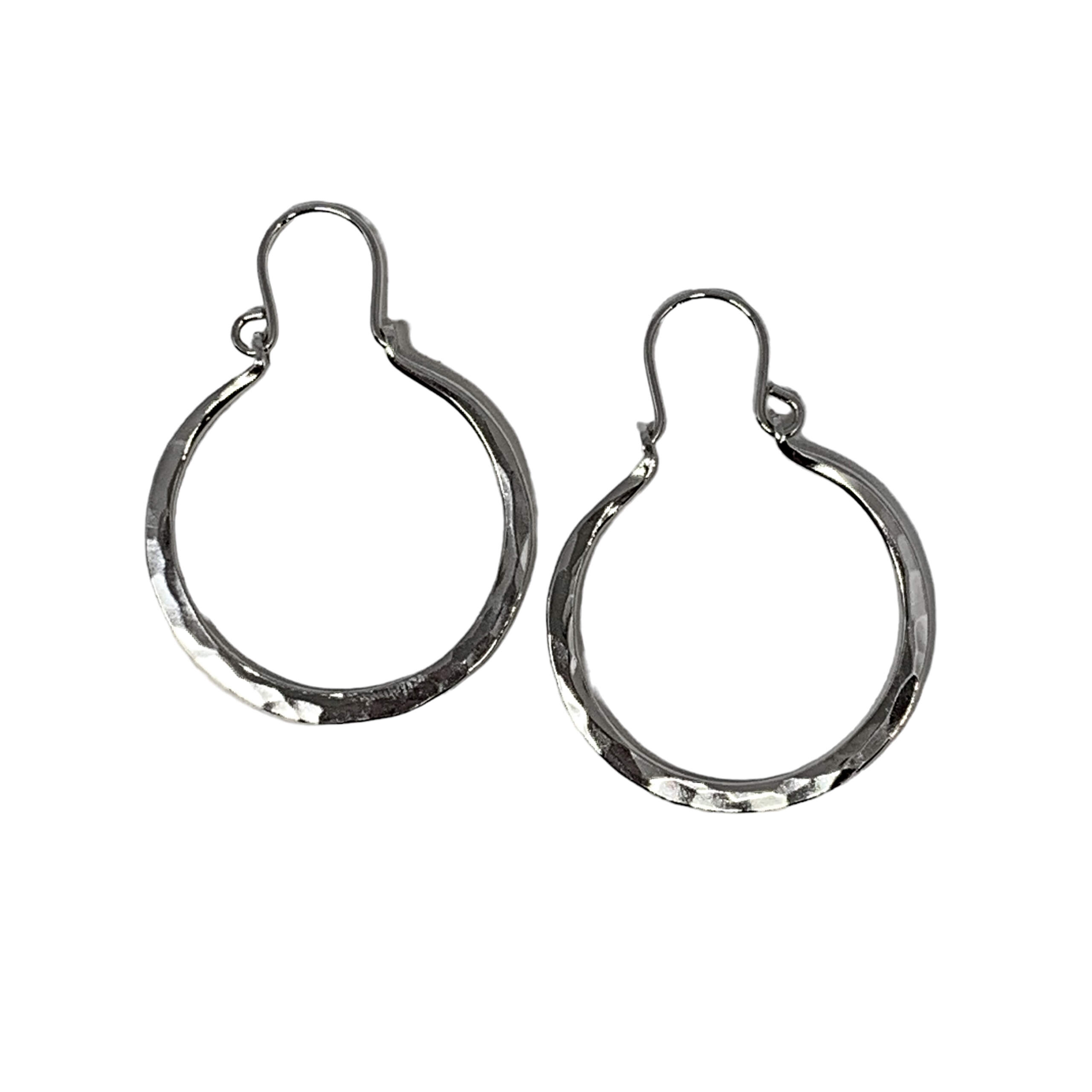 Handmade silver earrings by A&R Jewellery at Effusion Art Gallery in Invermere, BC.