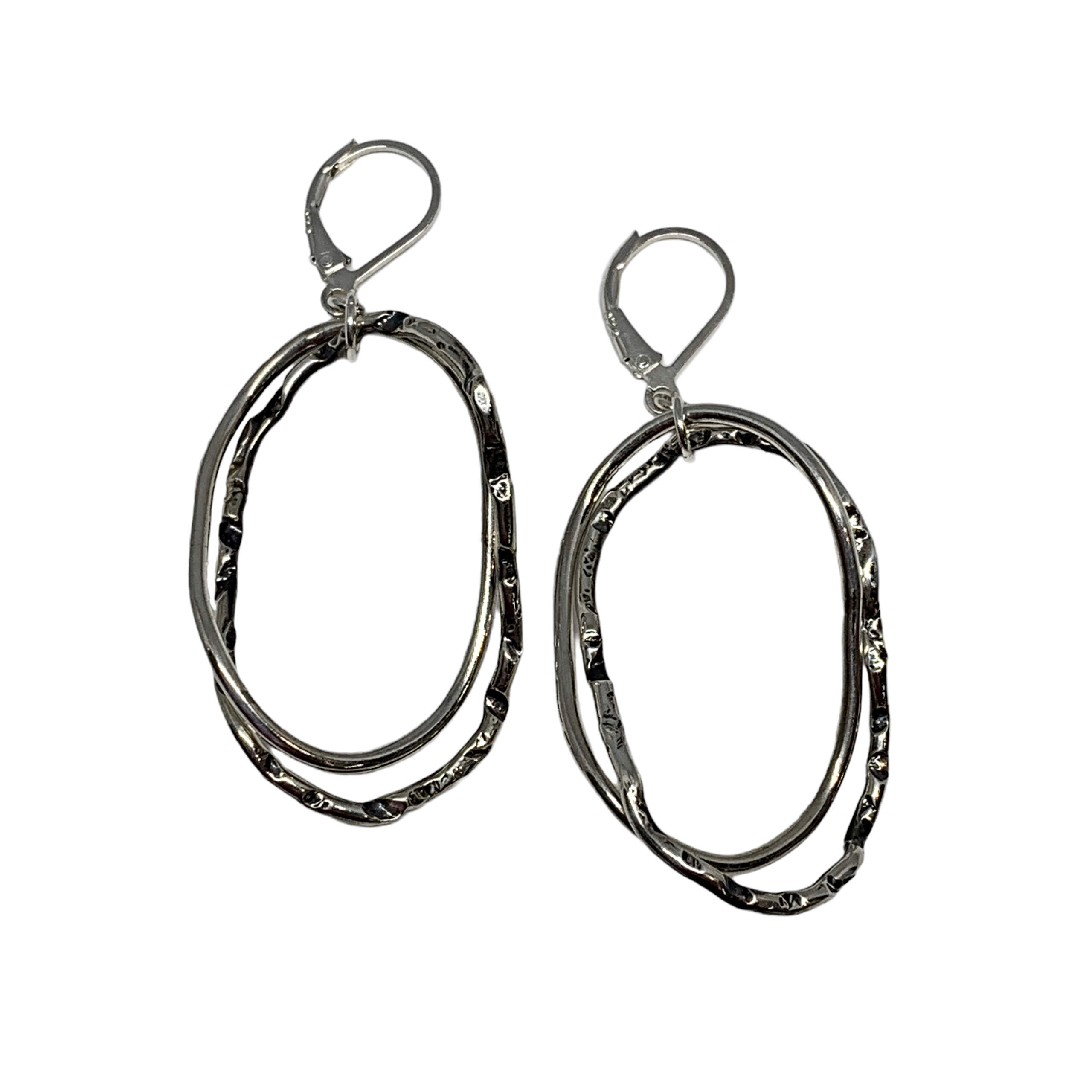 Handmade sterling silver earrings by Karyn Chopik | Effusion Art Gallery, Invermere, BC