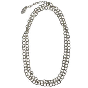 Handmade chunky sterling silver chain by Karyn Chopik | Effusion Art Gallery, Invermere, BC