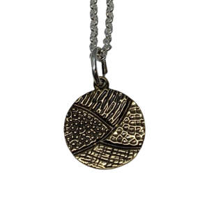 Handmade bronze pendant by Karyn Chopik | Effusion Art Gallery, Invermere, BC