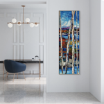 The Notable Exception, original oil wetland landscape painting by Canadian artist Kimberly Kiel at Effusion Art Gallery in Invermere BC.