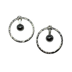 Handmade silver ear jacket earrings by A&R Jewellery at Effusion Art Gallery in Invermere, BC.