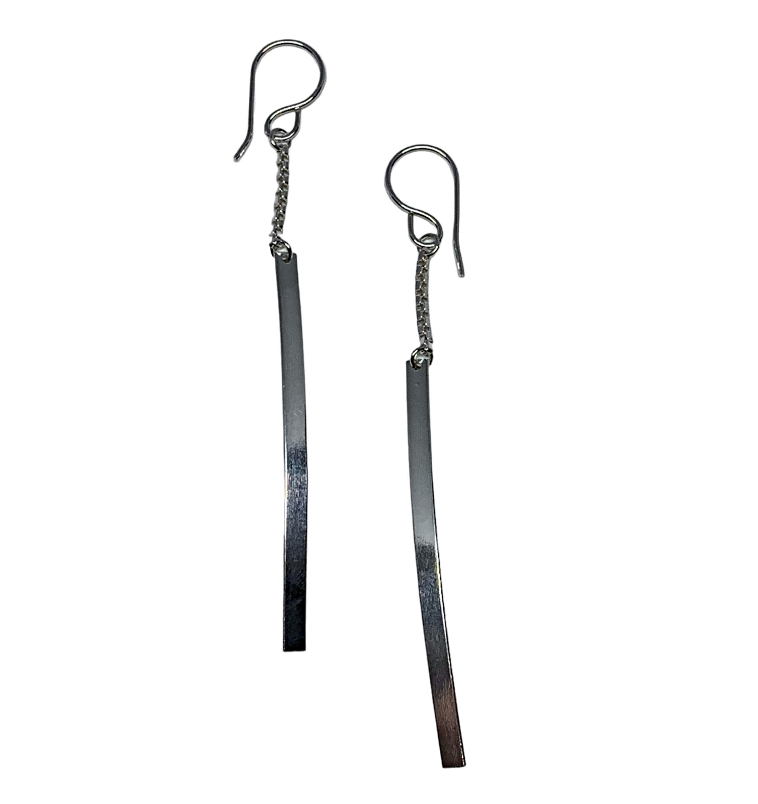 Handmade silver earrings by A&R Jewellery at Effusion Art Gallery in Invermere, BC.