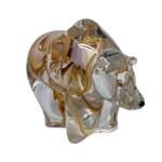 Galaxy Bear 3, blown glass bear by Hayden MacRae at Effusion Art Gallery in Invermere, BC