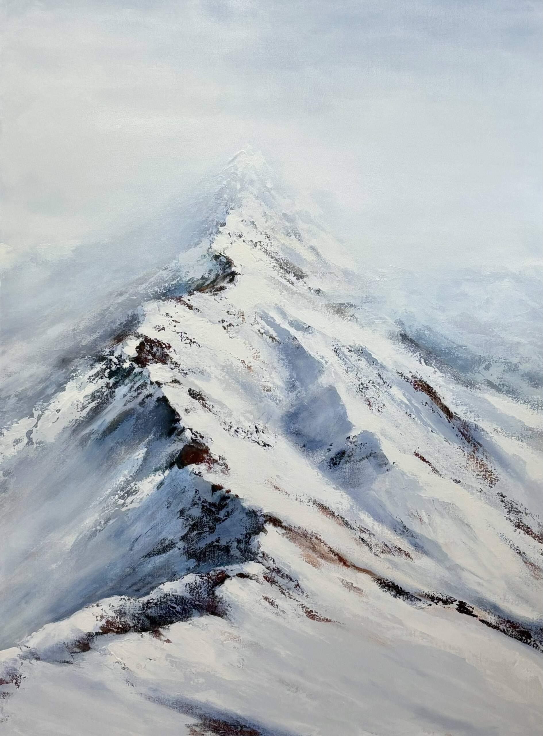Dream Big, original Rocky Mountain painting by Jane Bronsch at Effusion Art Gallery in Invermere, BC.