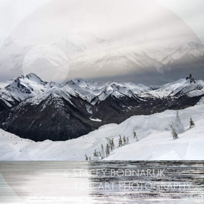 Echo, original mountain landscape photograph by Stacey Bodnaruk at Effusion Art Gallery in Invermere, BC.