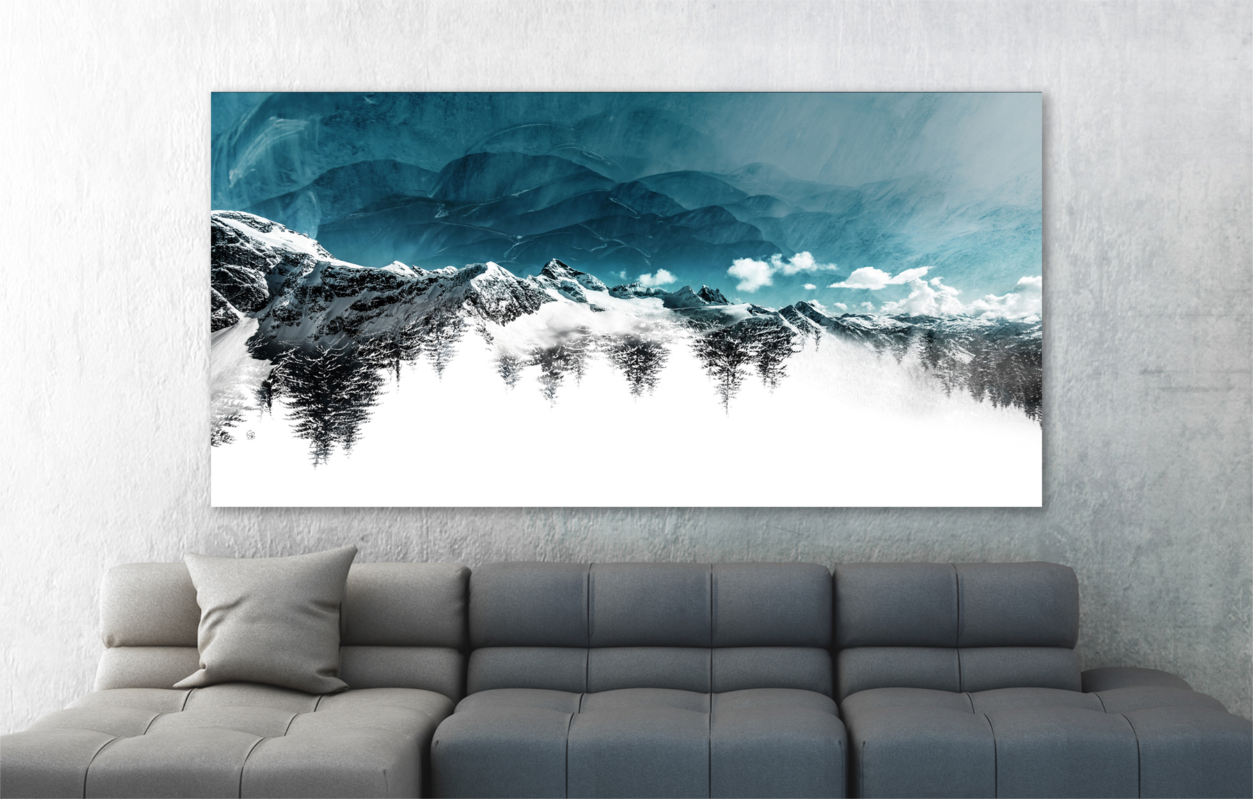 Icy Winter Wonderland, original mountain landscape photograph by Stacey Bodnaruk at Effusion Art Gallery in Invermere, BC.