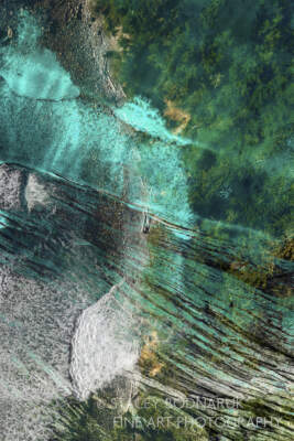 Ocean and Earth Panel 2, original composite photograph by Canadian artist Stacey Bodnaruk at Effusion Art Gallery in Invermere, BC.