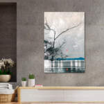 Red Sun Rising, original composite photograph by Canadian artist Stacey Bodnaruk at Effusion Art Gallery in Invermere, BC.