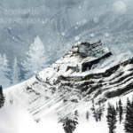 Spirit of the Mountain - Columbia Icefield, composite photograph by Stacey Bodnaruk at Effusion Art Gallery in Invermere, BC.