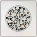 Aja, original 3-D abstract painting by Canadian artist Richelle Osborne at Effusion Art Gallery in Invermere, BC