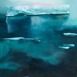 Beyond and Beyond, acrylic painting by Niina Chebry at Effusion Art Gallery in Invermere, BC