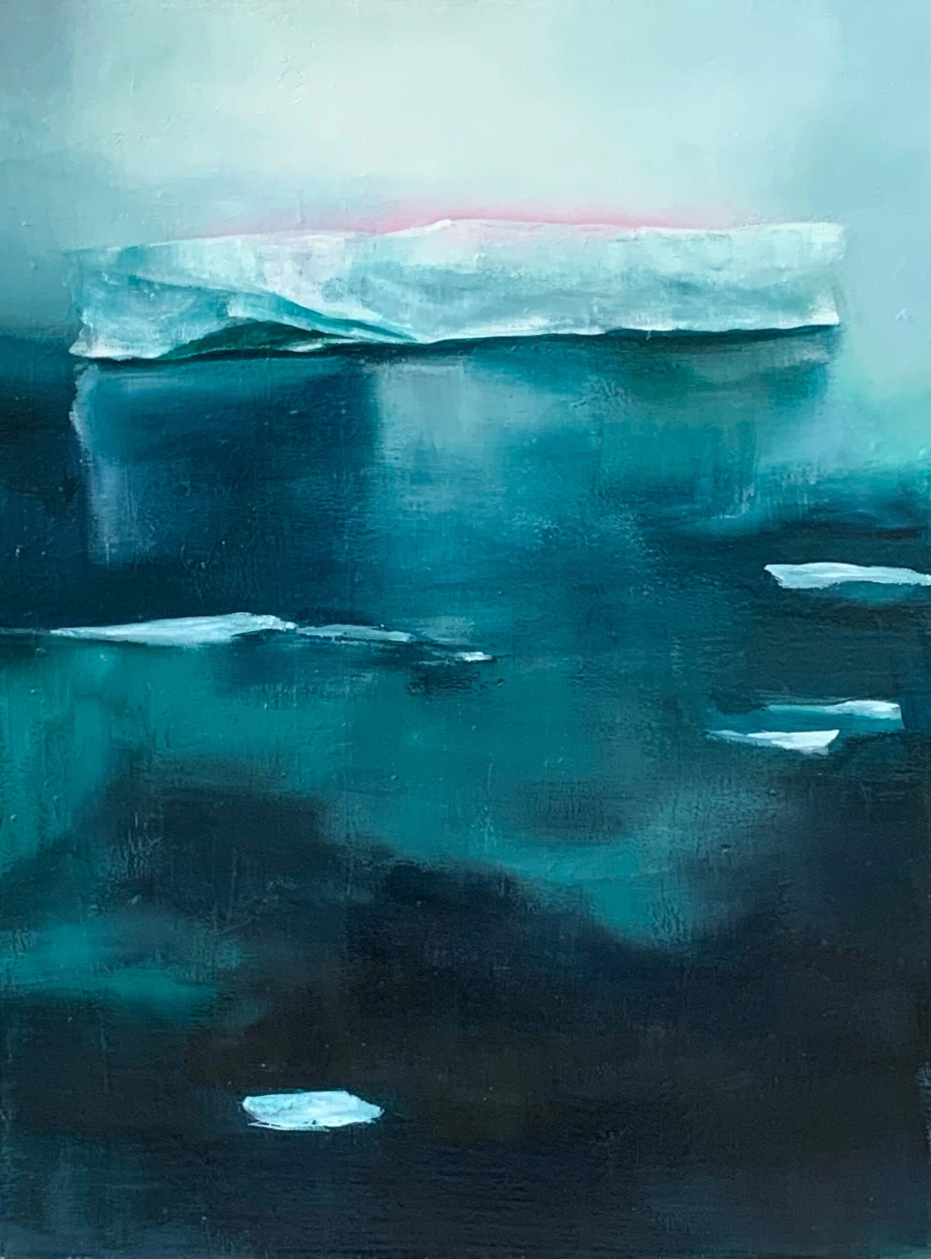 Beyond and Beyond, acrylic painting by Niina Chebry at Effusion Art Gallery in Invermere, BC