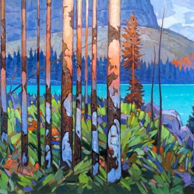 Golden Hour, original oil landscape painting by Canadian artist Graeme Shaw at Effusion Art Gallery in Invermere, BC.
