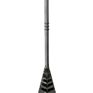 Pineapple Paddle, one-of-a-kind reclaimed steel canoe paddle sculpture by Canadian artist Wendy Stone at Effusion Art Gallery in Invermere, BC.