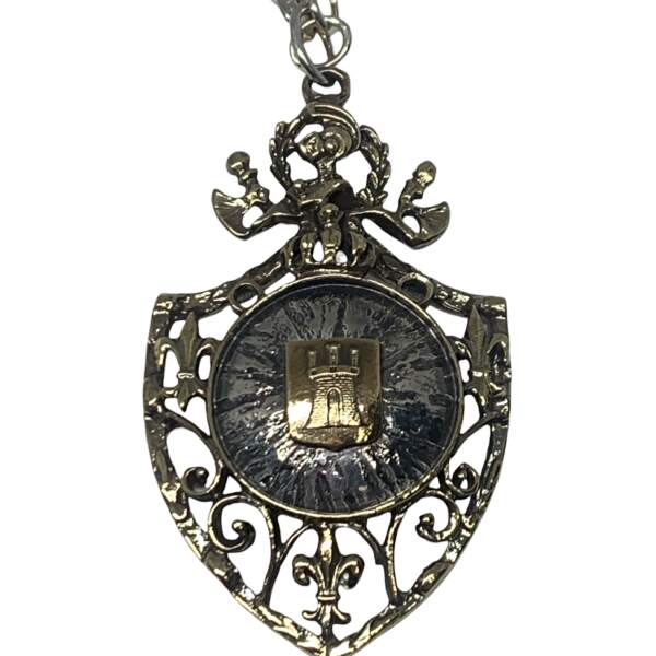 Sterling silver + bronze pendant by Karyn Chopik at Effusion Art Gallery in Invermere, BC.
