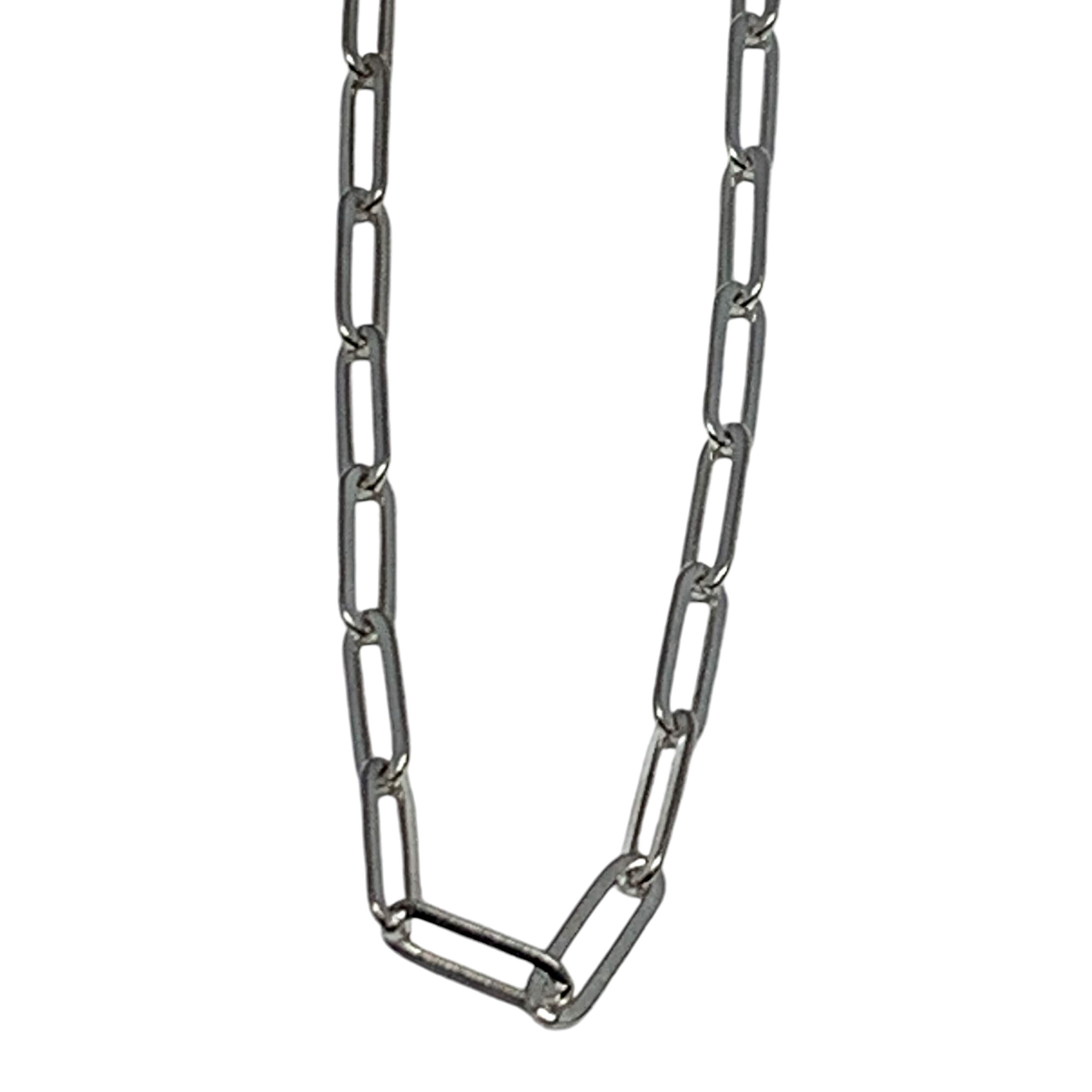 Sterling silver paperclip chain by Karyn Chopik at Effusion Art Gallery in Invermere, BC.