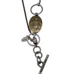 Lamp Lighter Necklace, one of a kind reversible sterling silver + bronze necklace by Karyn Chopik at Effusion Art Gallery in Invermere, BC.