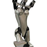Elysian, original metal sculpture of a female torso by Canadian artist Cory Fuhr at Effusion Art Gallery in Invermere, BC.